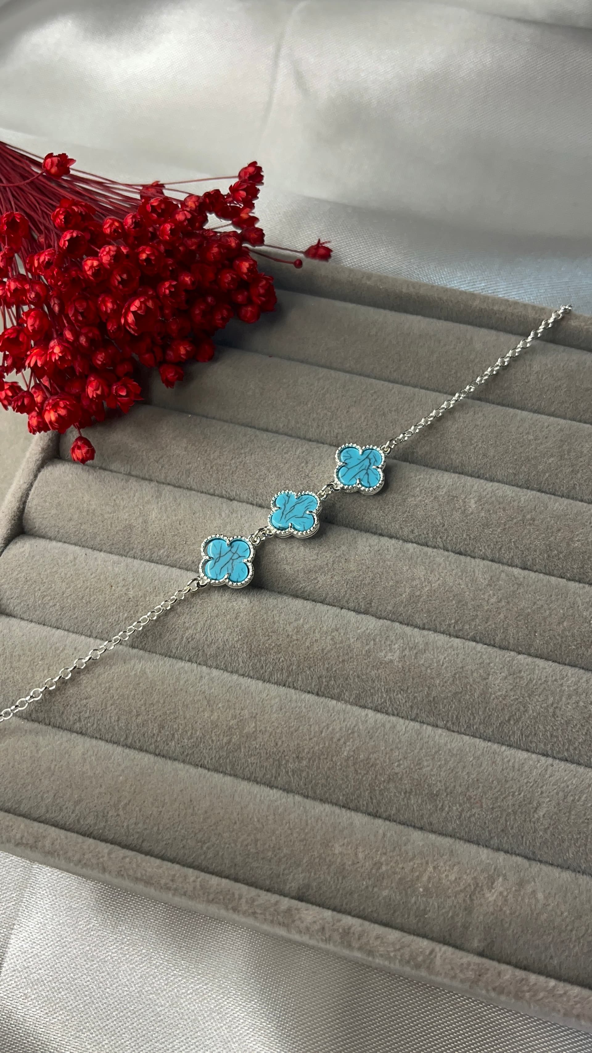 Pulseira van cleef azul