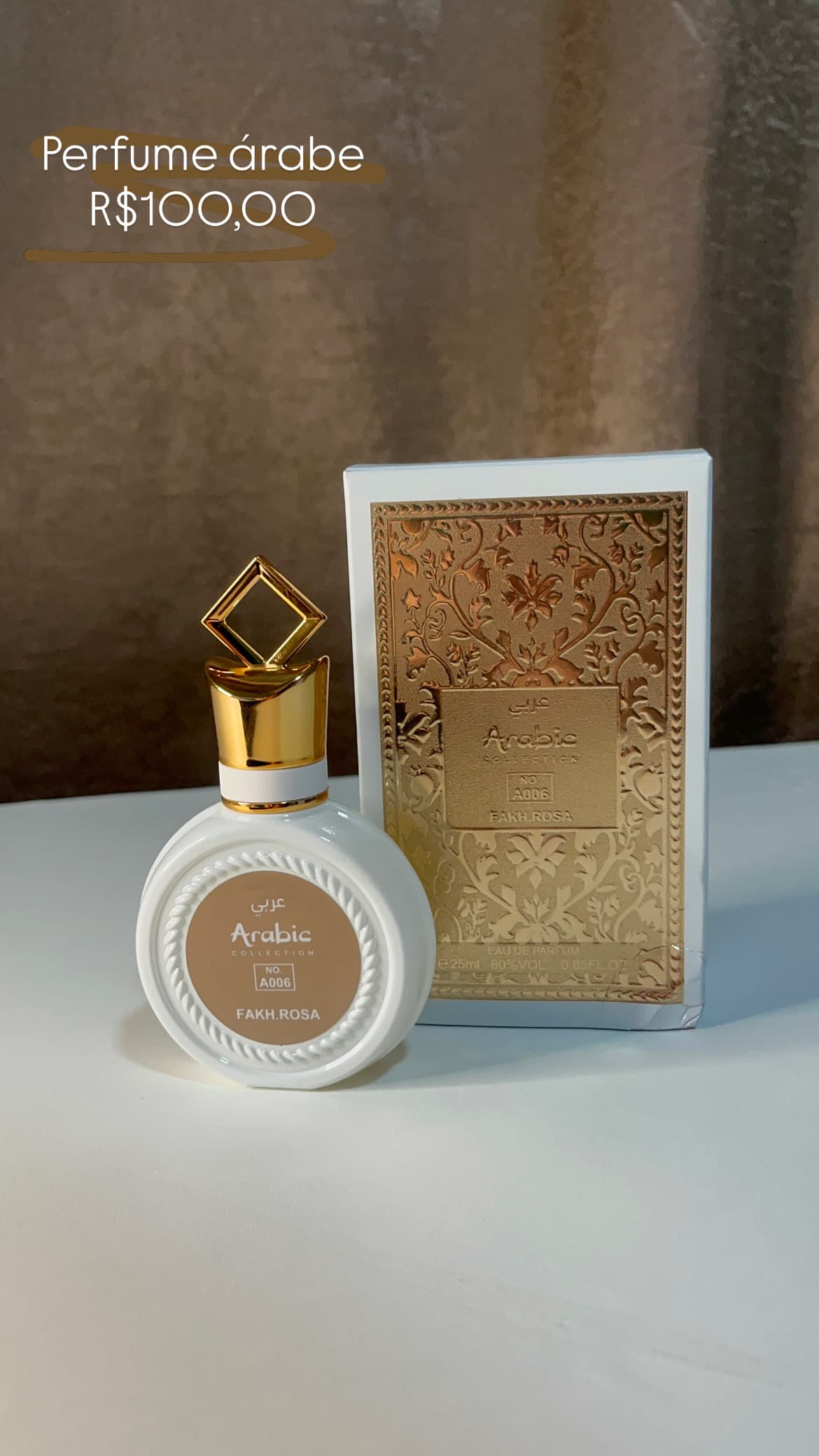 Perfume árabe fahk rosa